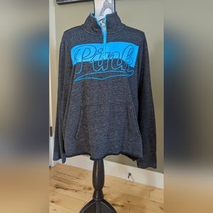 Victoria's Secret Pink Varsity Logo Zip Neck Sweater - Ladies size Large
